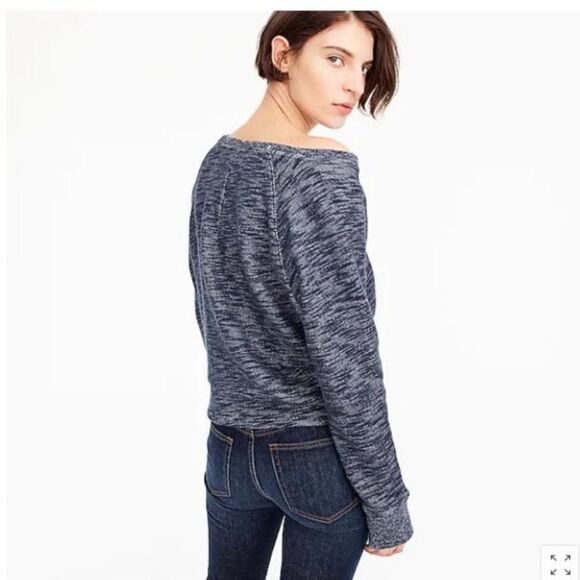 J.Crew twist front crewneck sweatshirt. XXS - Picture 2 of 6